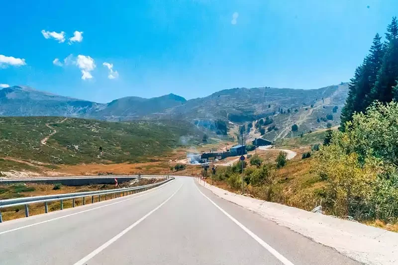 Uludag milli parki asfalt yol ulasimi