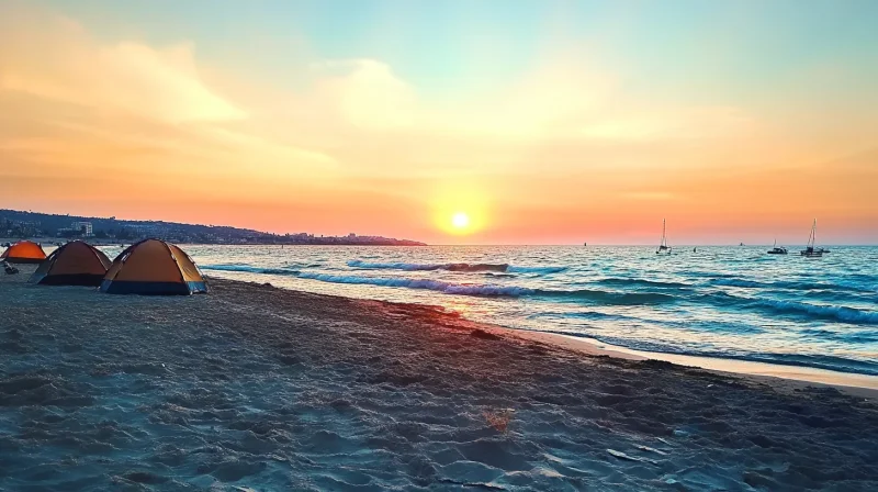 Didim akkum plaji kamp alani