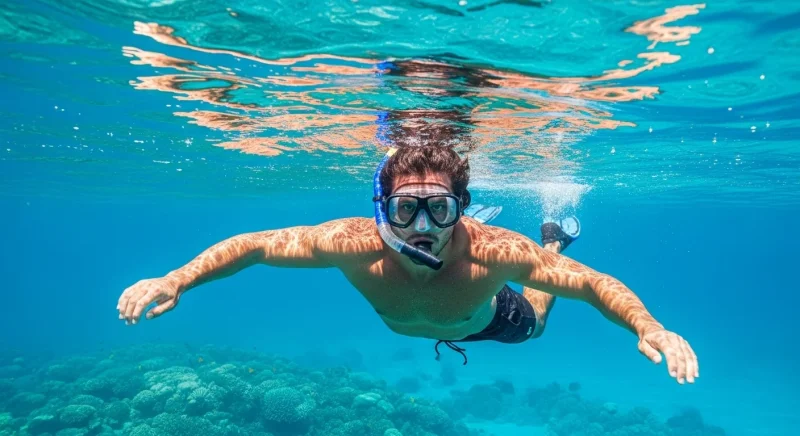 Yilanci burnu plaji snorkelle dalis
