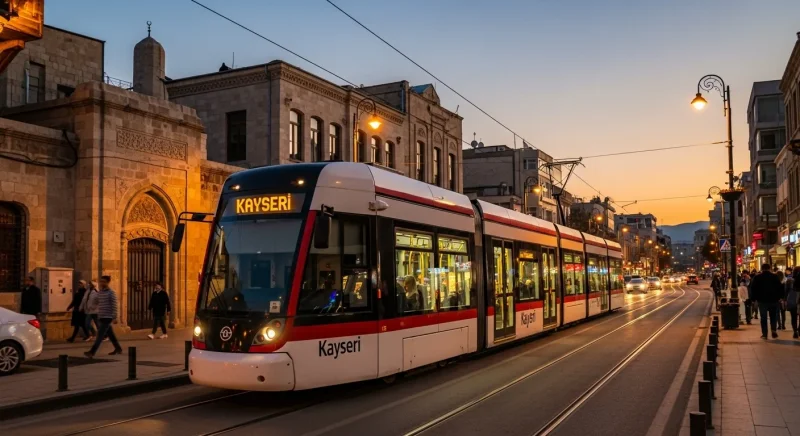 Kayseri tramvay saatleri duraklari