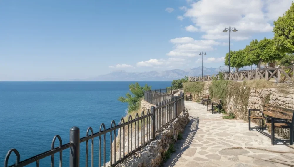 Antalya yalim parki manzara banklari