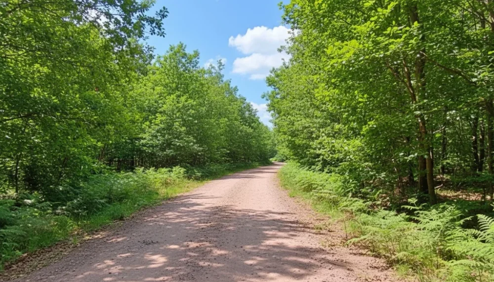 Esenceli koyu toprak yol durumu