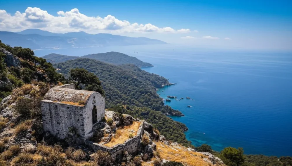 Kayakoy deniz manzarasi sapel
