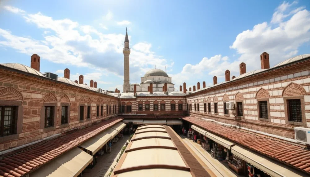 Kizlaragasi hani ust kat hisar camii manzarasi