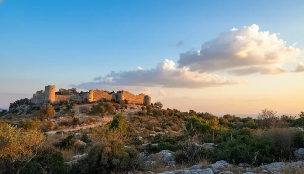 Tokmar kalesi gun batimi