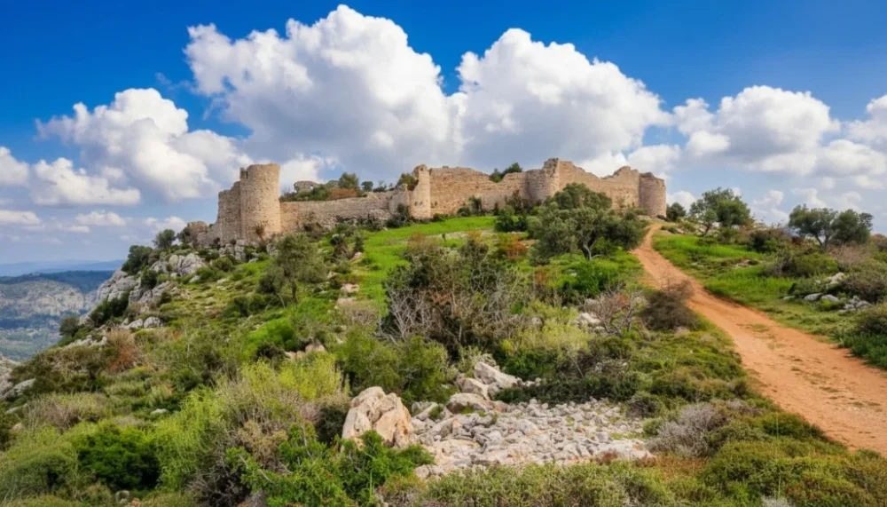 Tokmar kalesi ulasim yolu