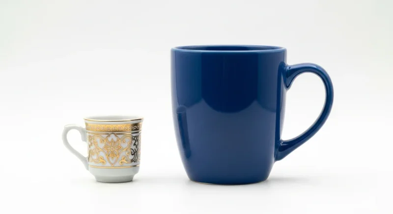 Turkish coffee cup size caffeine comparison