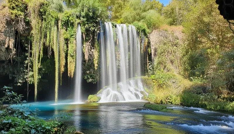 Upper duden waterfall main cascade park