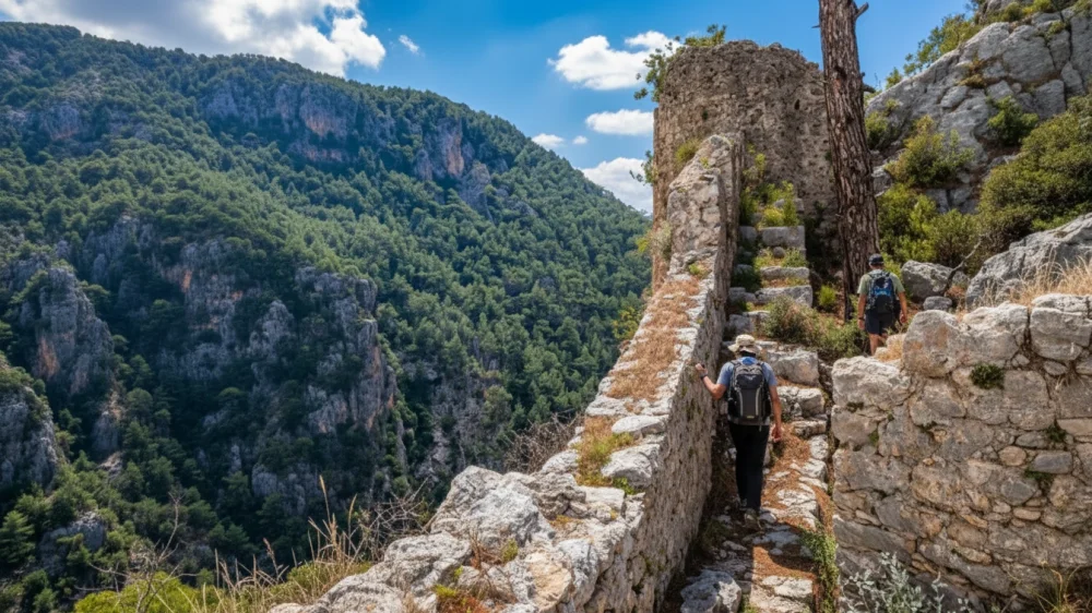 Alara kalesi yuruyus tirmanis