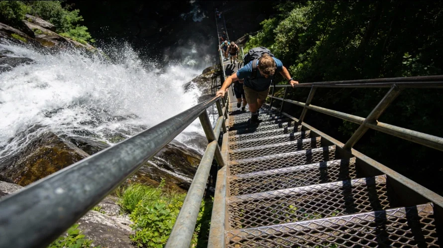 Amicalola falls state park ga approach trailer hikers