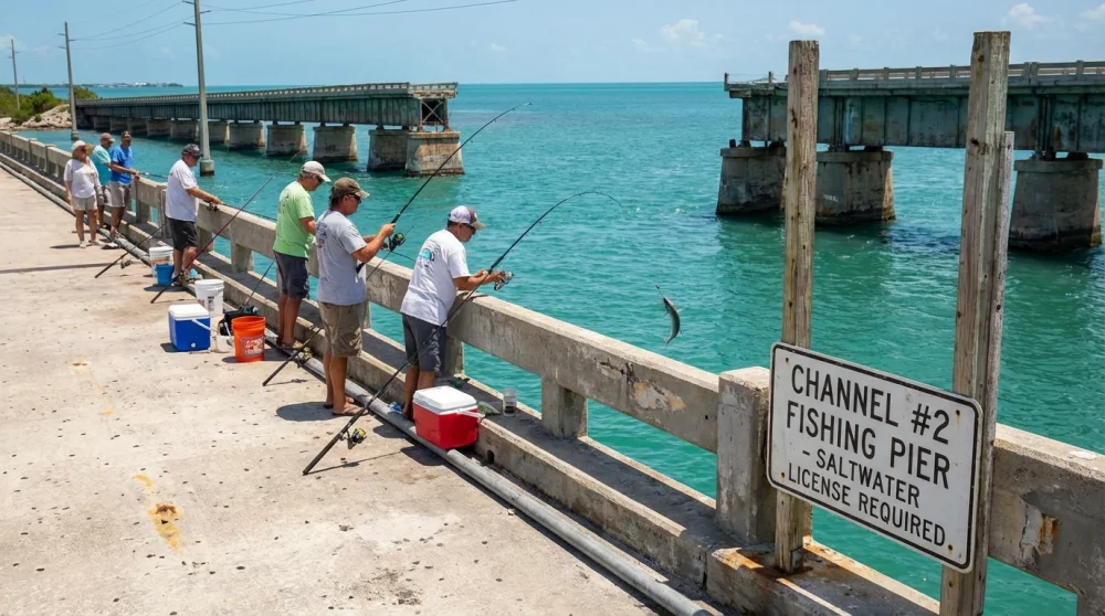 Florida keys bridges overseas highway fishing