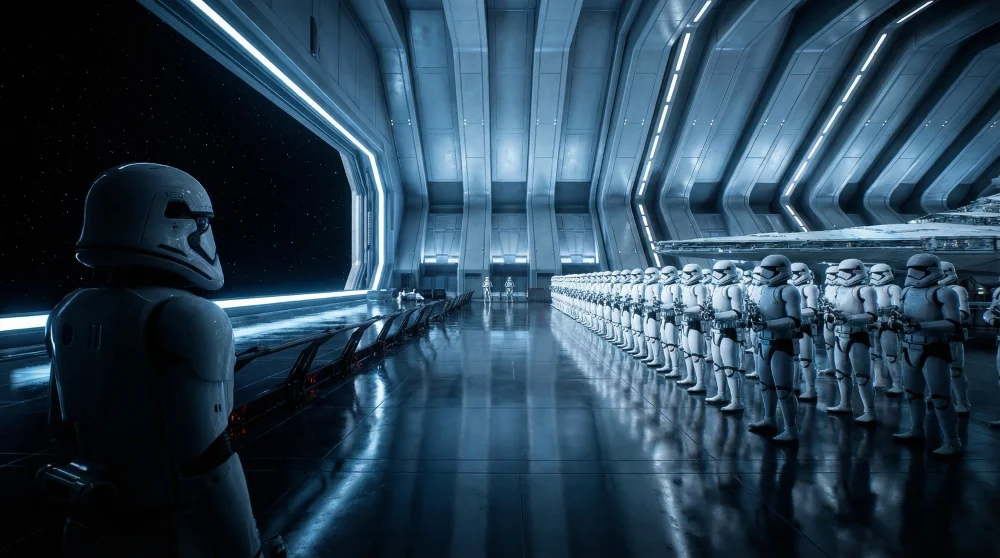 Hollywood studios orlando attractions stormtroopers standing in formation