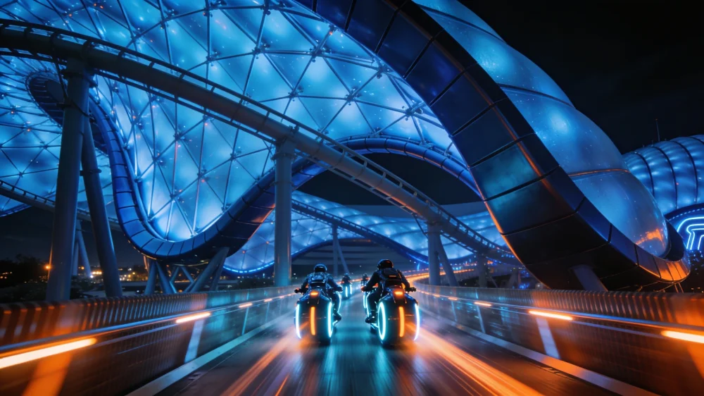 Magic kingdom rides attractions tron lightcycle run