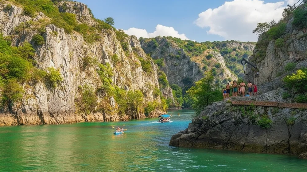 Matka canyon skopje canoeing