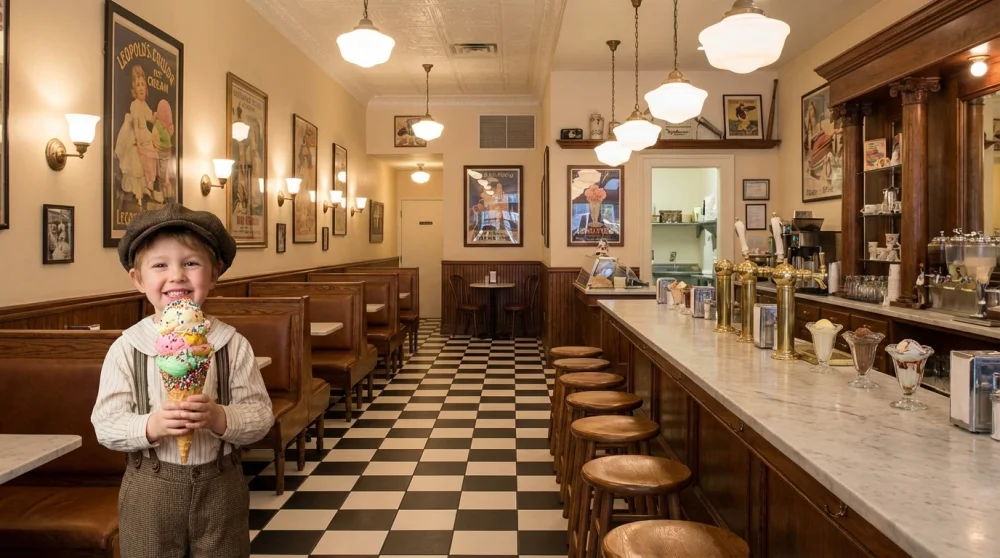 Savannah with kids ice cream