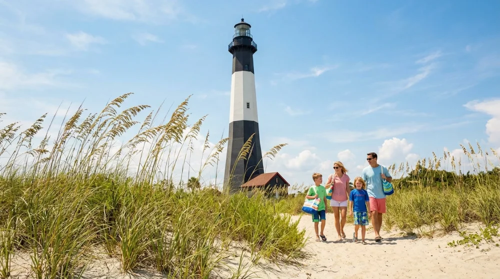 Savannah with kids tybee island beach