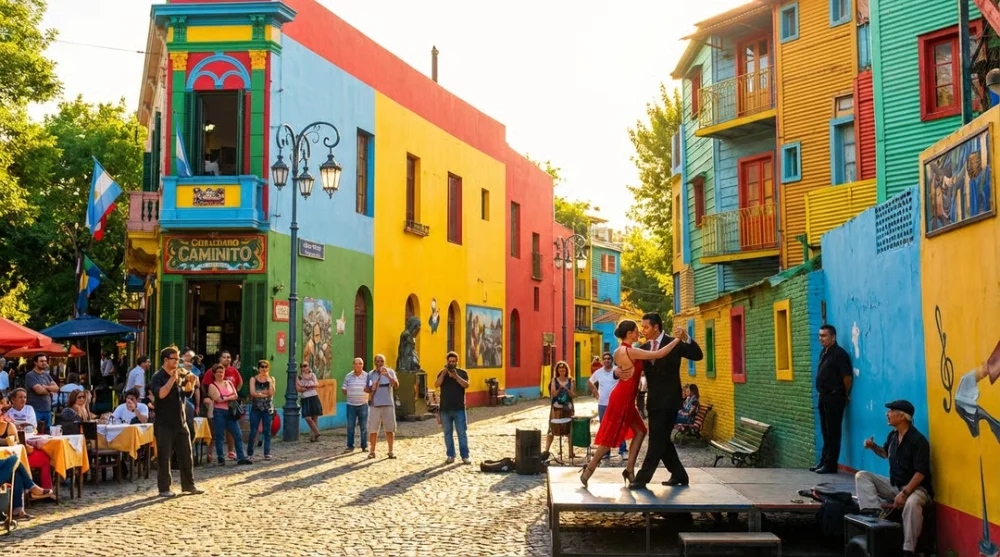 Arjantin buenos aires la boca sokaklari