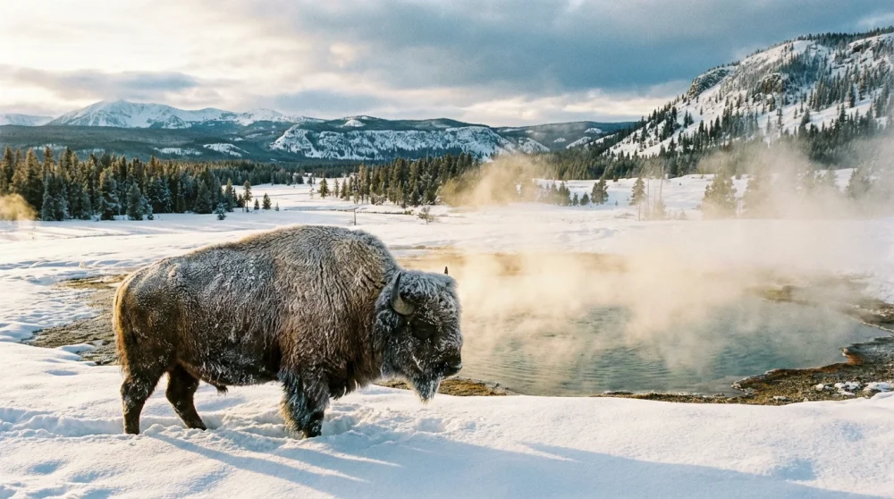 Best time to visit yellowstone bison
