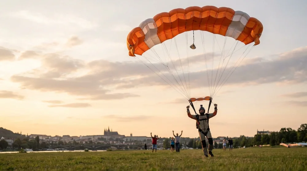 Cheapest skydiving destinations prague czech republic