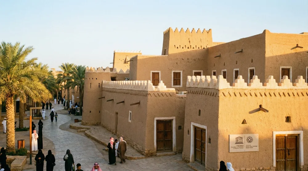 Historical At-Turaif district in Diriyah representing conservative dress code areas