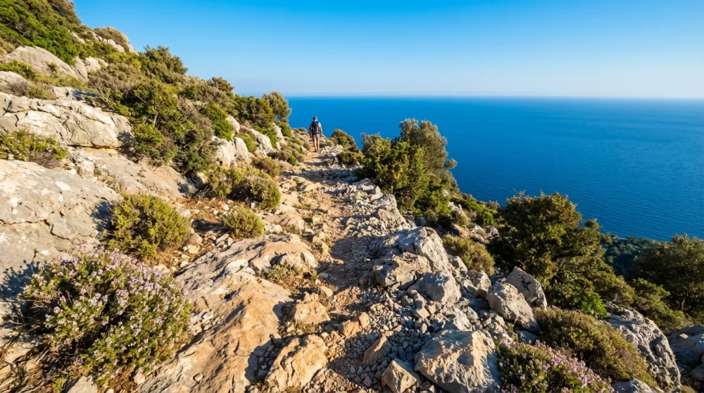 Lycian way hiking kaputas kas coastal plateau