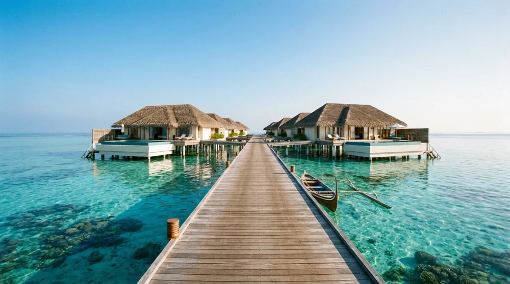 Maldives water villa booking