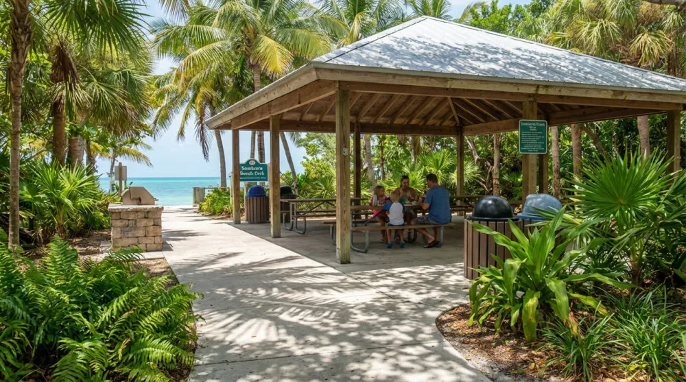 Shaded playground picnic pavilions marathon