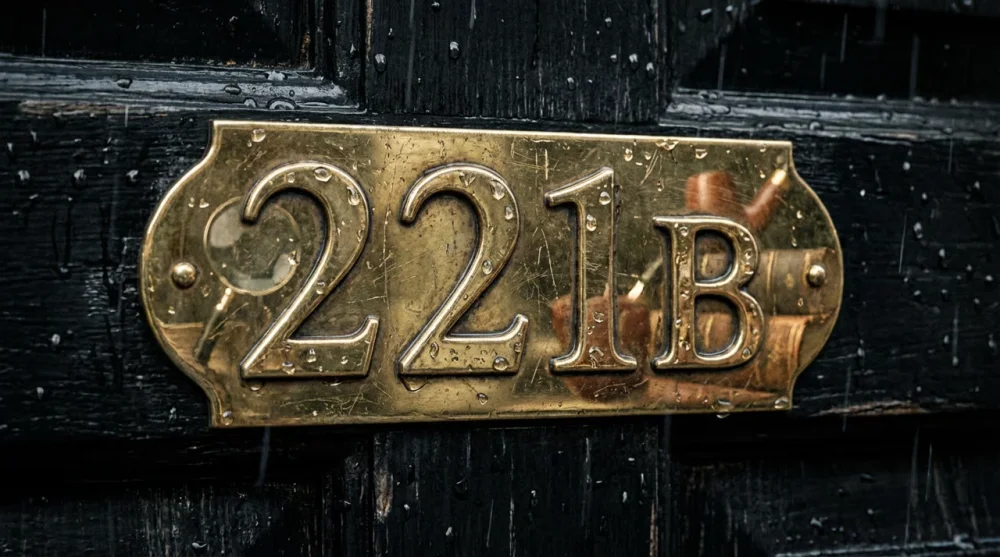 Sherlock holmes museum door 221b