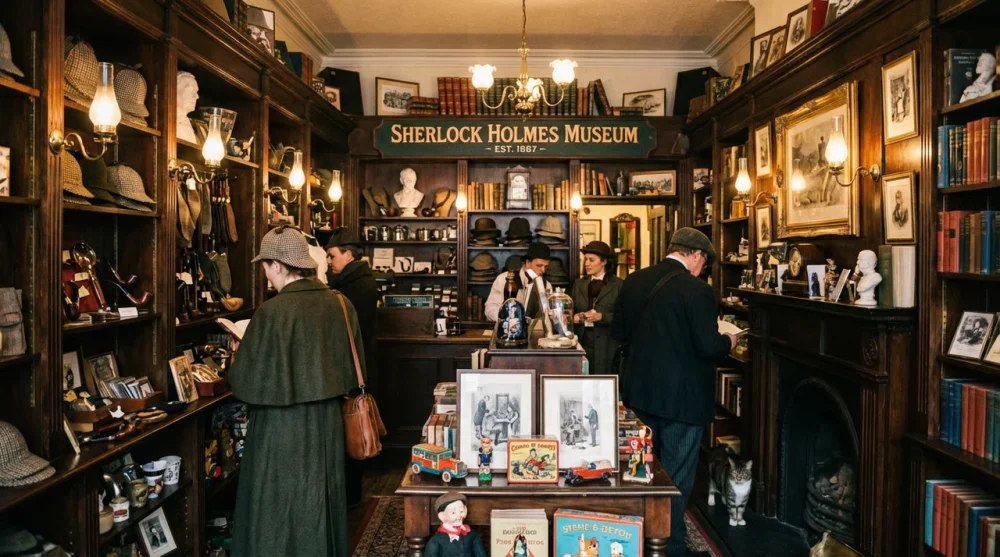Sherlock holmes museum inside