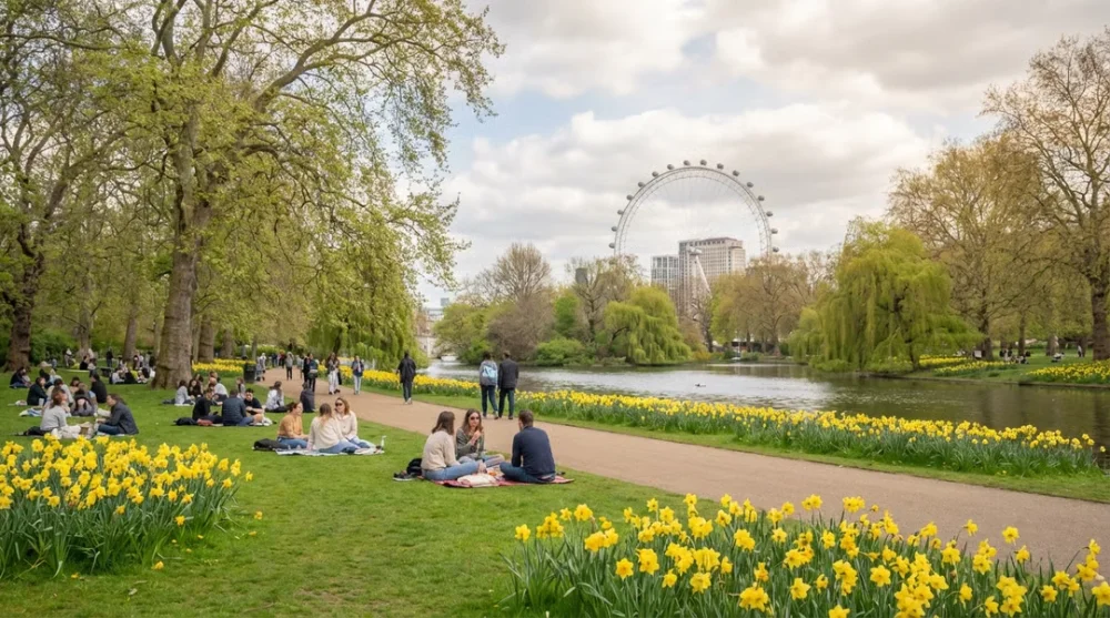Uk bank holidays st jamess park in london