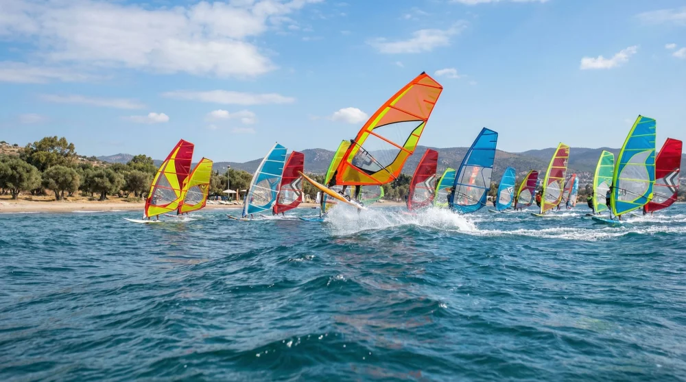 Bitez koyu ruzgar sorfu yelken sporlari