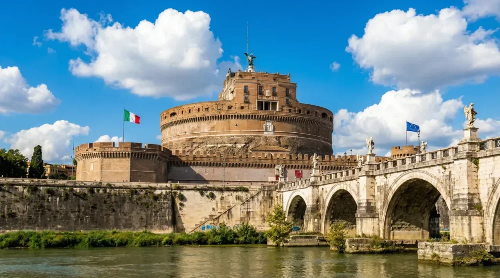 The Passetto di Borgo, a secret elevated passage used by popes to escape from the Vatican to Castel Sant'Angelo