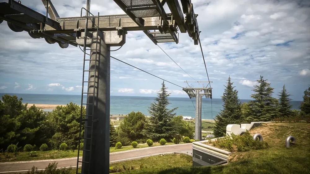 Samsun amisos tepesi kral mezarlari teleferik