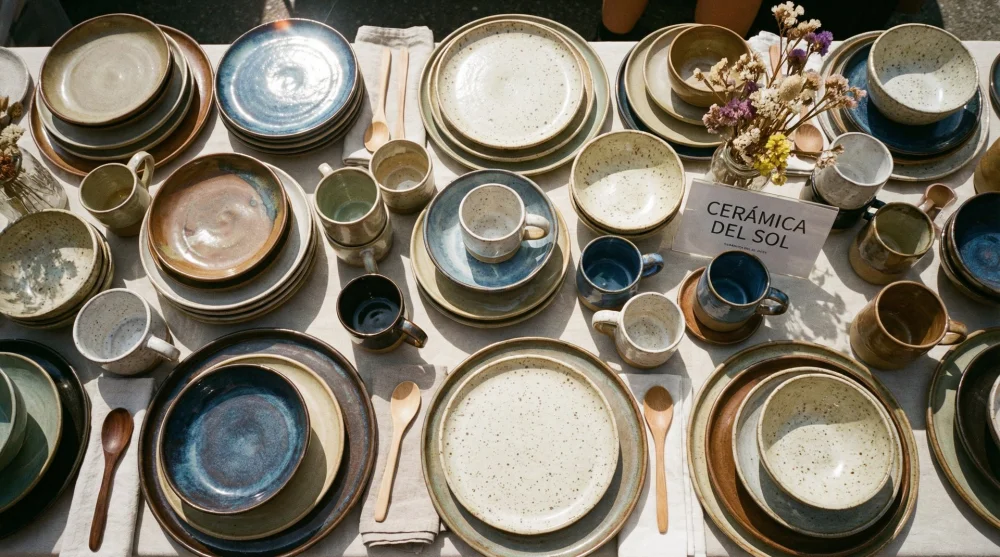 Sosyete pazarında satılan uygun fiyatlı porselen tabak ve fincan takımları