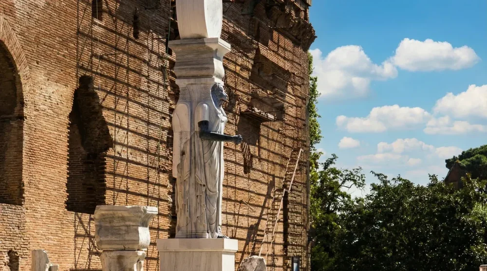 Bergama kizil avlu sekhmet heykeli