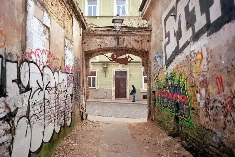 Uzupis republic vilnius walls