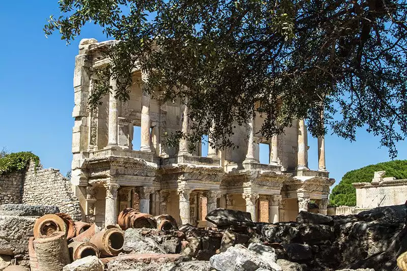Efes Antik Kenti Celsus Kitapligi Gezisi