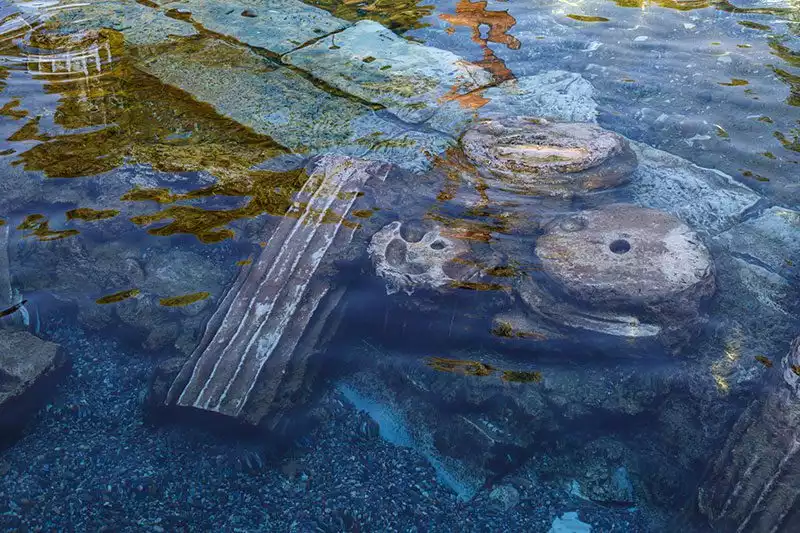 Denizli Pamukkale Antik Havuz Tarihi Sutunlar