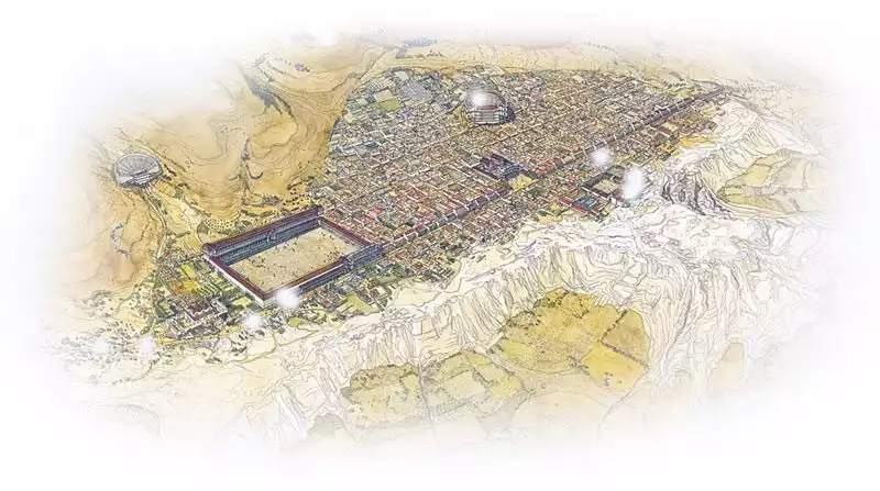 Denizli Pamukkale Hierapolis Antik Kenti Gezi Haritasi