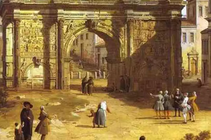 Canaletto Roma Septimius Severus Resmi