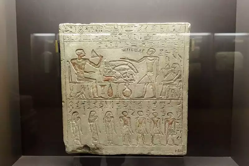 Floransa Arkeoloji Muzesi Antik Stel Hiyeroglif