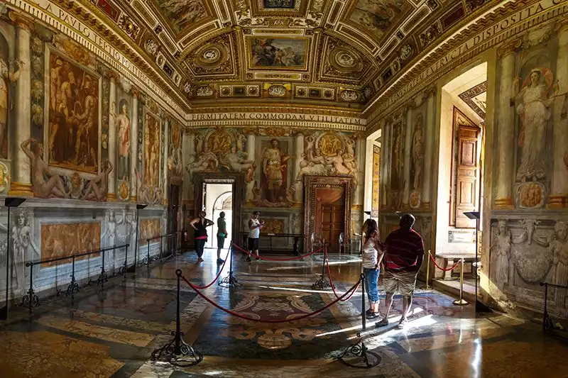 Roma Castel Angelo Oda Freskleri