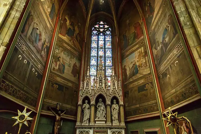 Prag Kalesi St Vitus Katedrali Duvar Freskleri