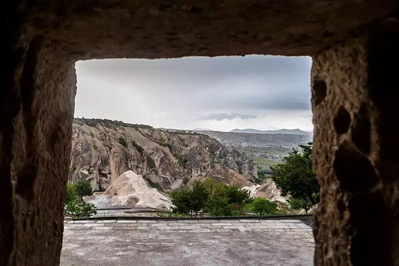 Kapadokya Goreme Carikli Kilise Manzarasi