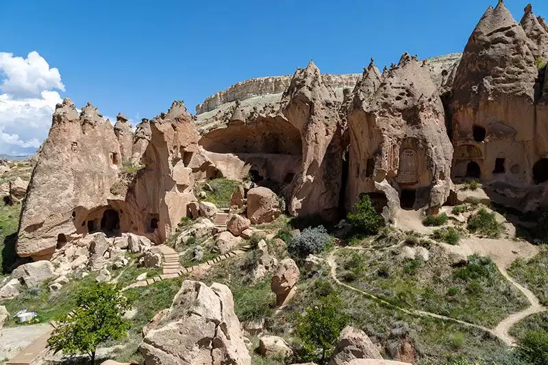 Kapadokya Zelve Vadisi Trekking Parkuru Manzarasi