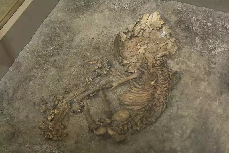 Konya Arkeoloji Muzesi Catalhoyuk Bebek Mezari