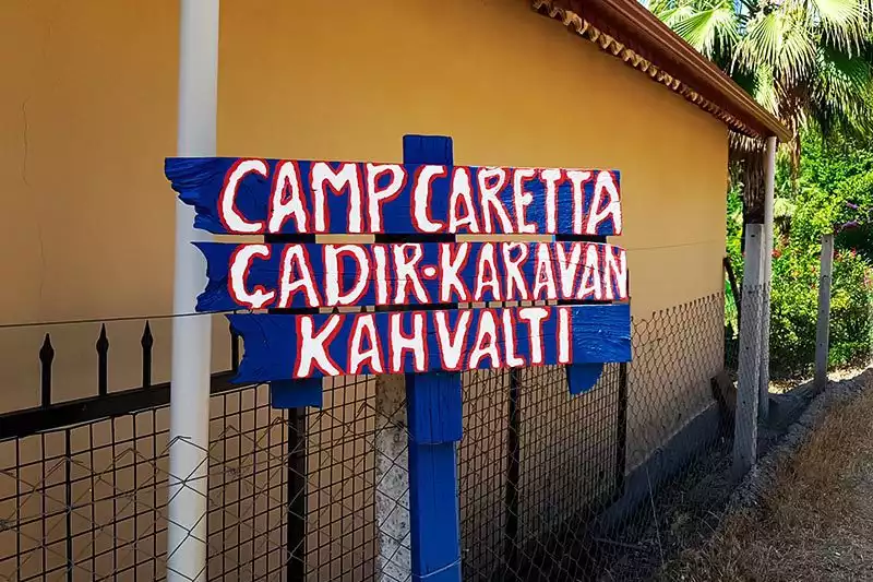 Camp Caretta Fethiye Cadir Kampi Tabelasi