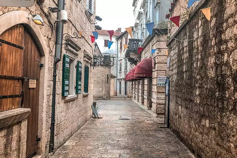 Kotor Old Town Tarihi Sokaklari