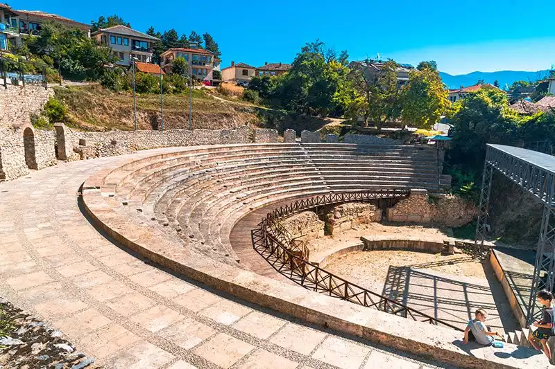 Makedonya Ohrid Antik Tiyatrosu