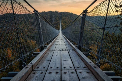 Geierlay Suspension Bridge: Let's Swing a Little